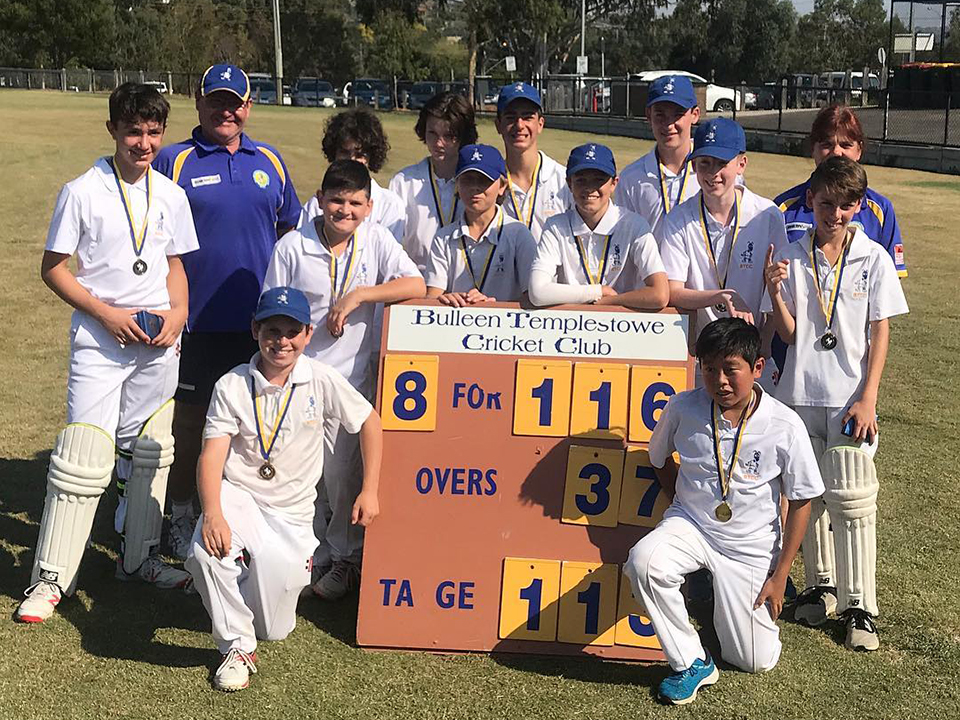 Junior cricketers premiers