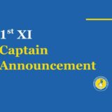 1st XI captain announcment of Marcus Adams